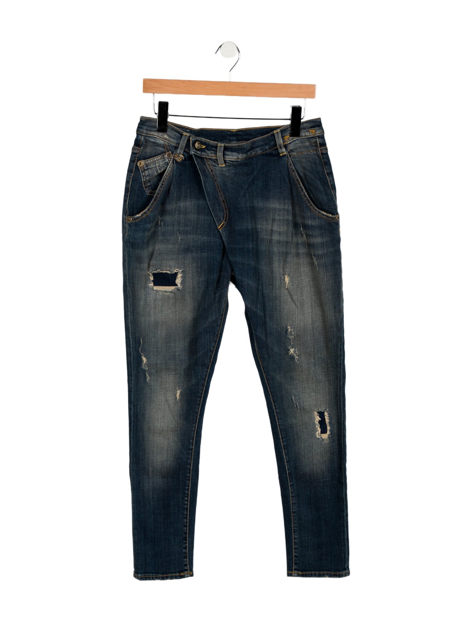 R13 Mid-Rise Skinny Leg Jeans