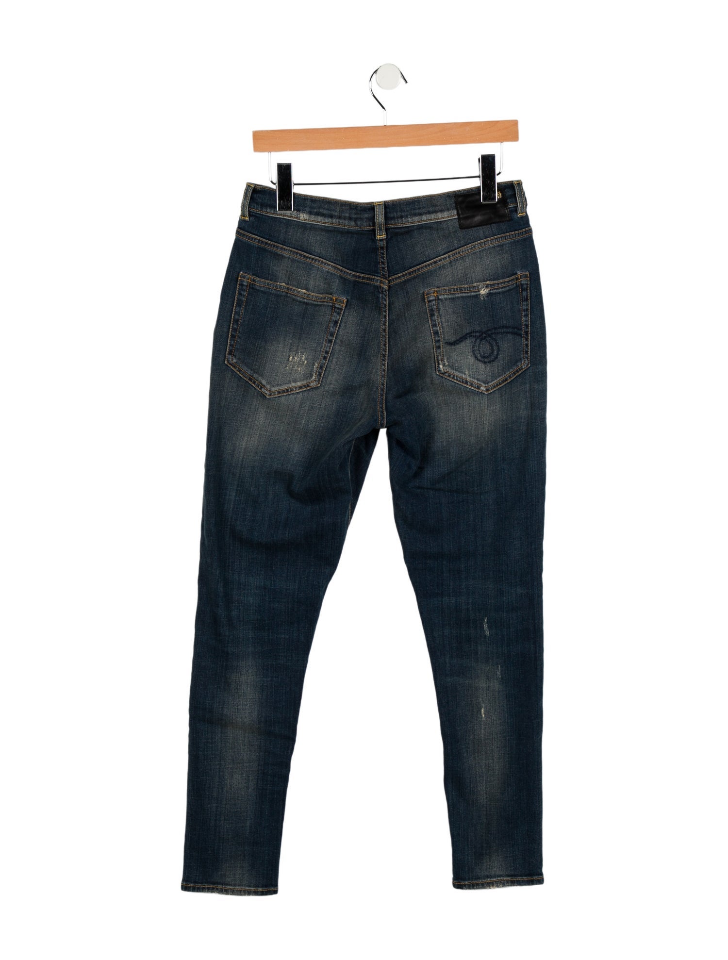 R13 Mid-Rise Skinny Leg Jeans