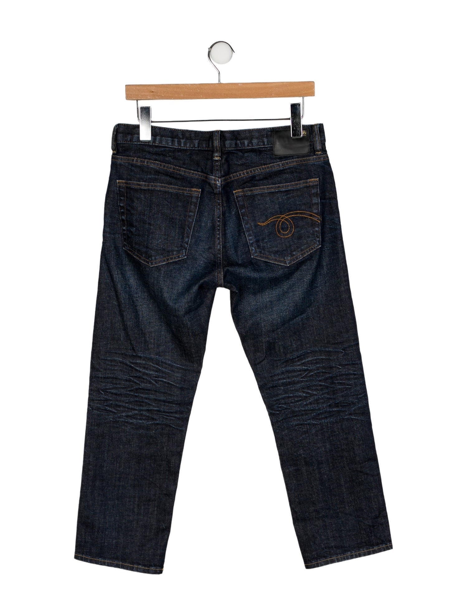 R13 High-Rise Straight Leg Jeans