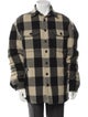 R13 Wool Plaid Print Trucker Jacket