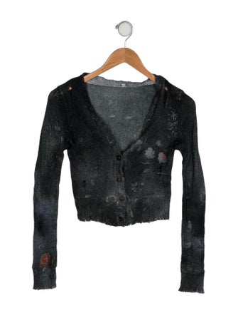 R13 Boys' Distressed Woven Cardigan