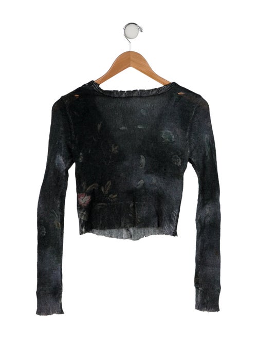 R13 Boys' Distressed Woven Cardigan