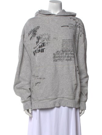 R13 Printed Crew Neck Sweater
