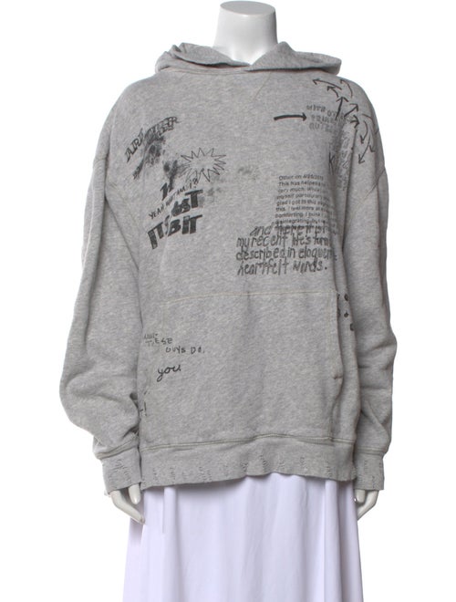 R13 Printed Crew Neck Sweater