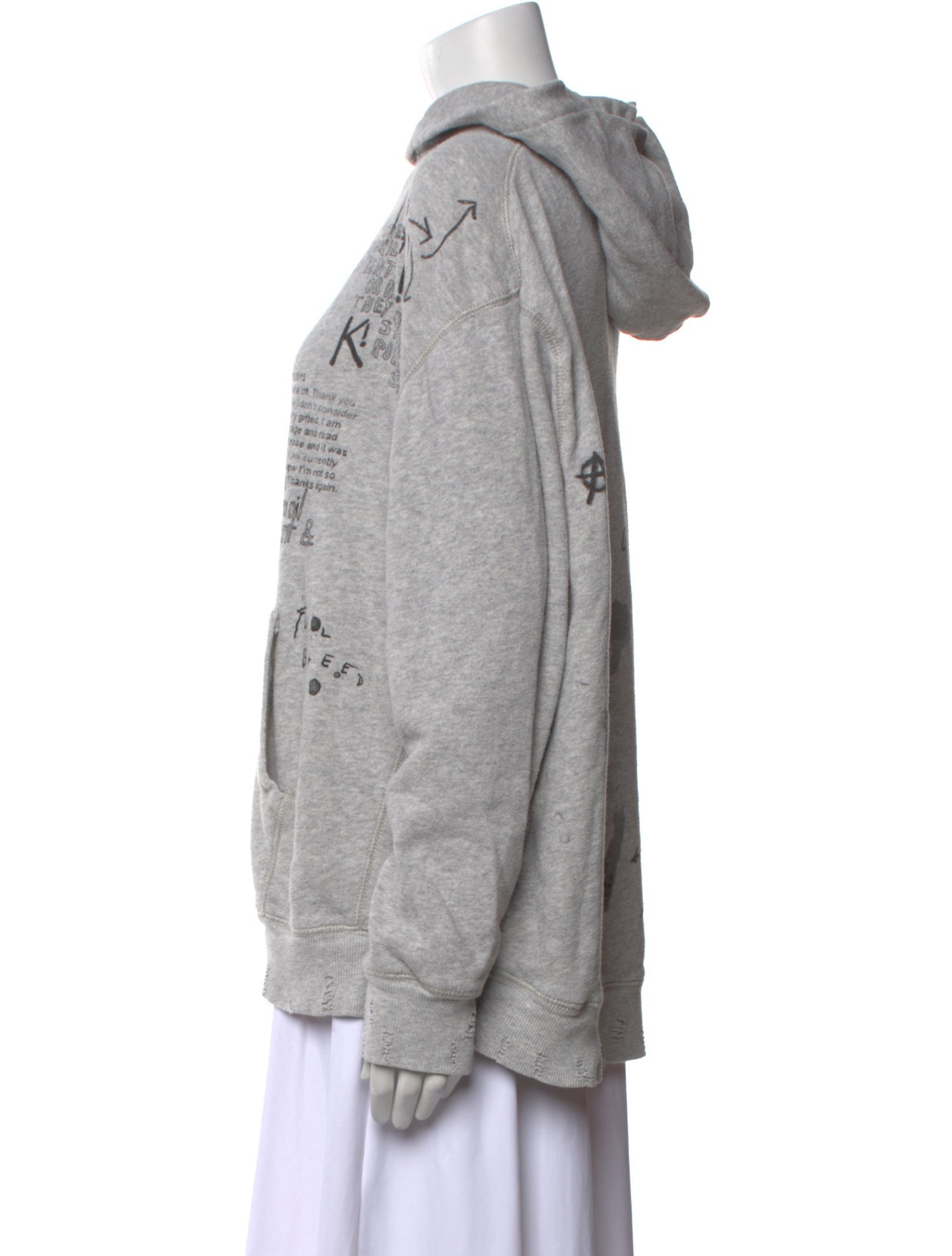 R13 Printed Crew Neck Sweater