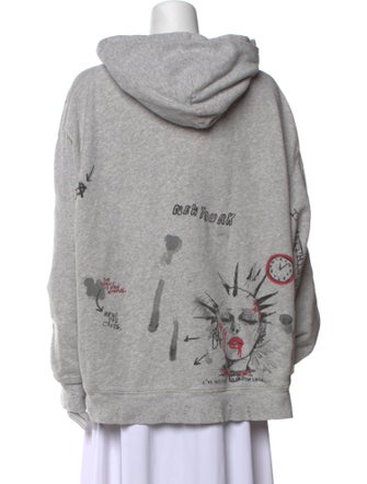 R13 Printed Crew Neck Sweater