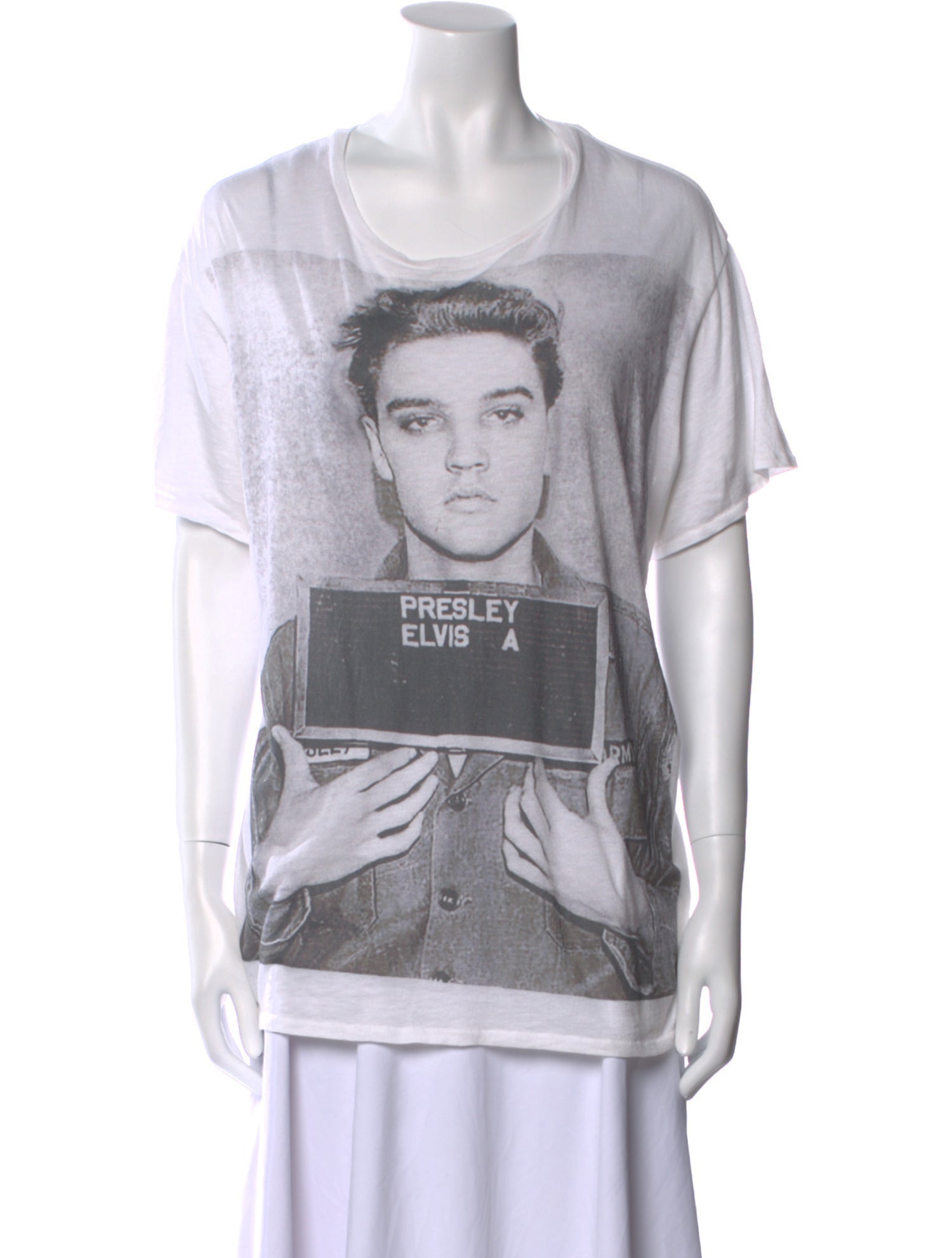 R13 Graphic Print Scoop Neck T-Shirt