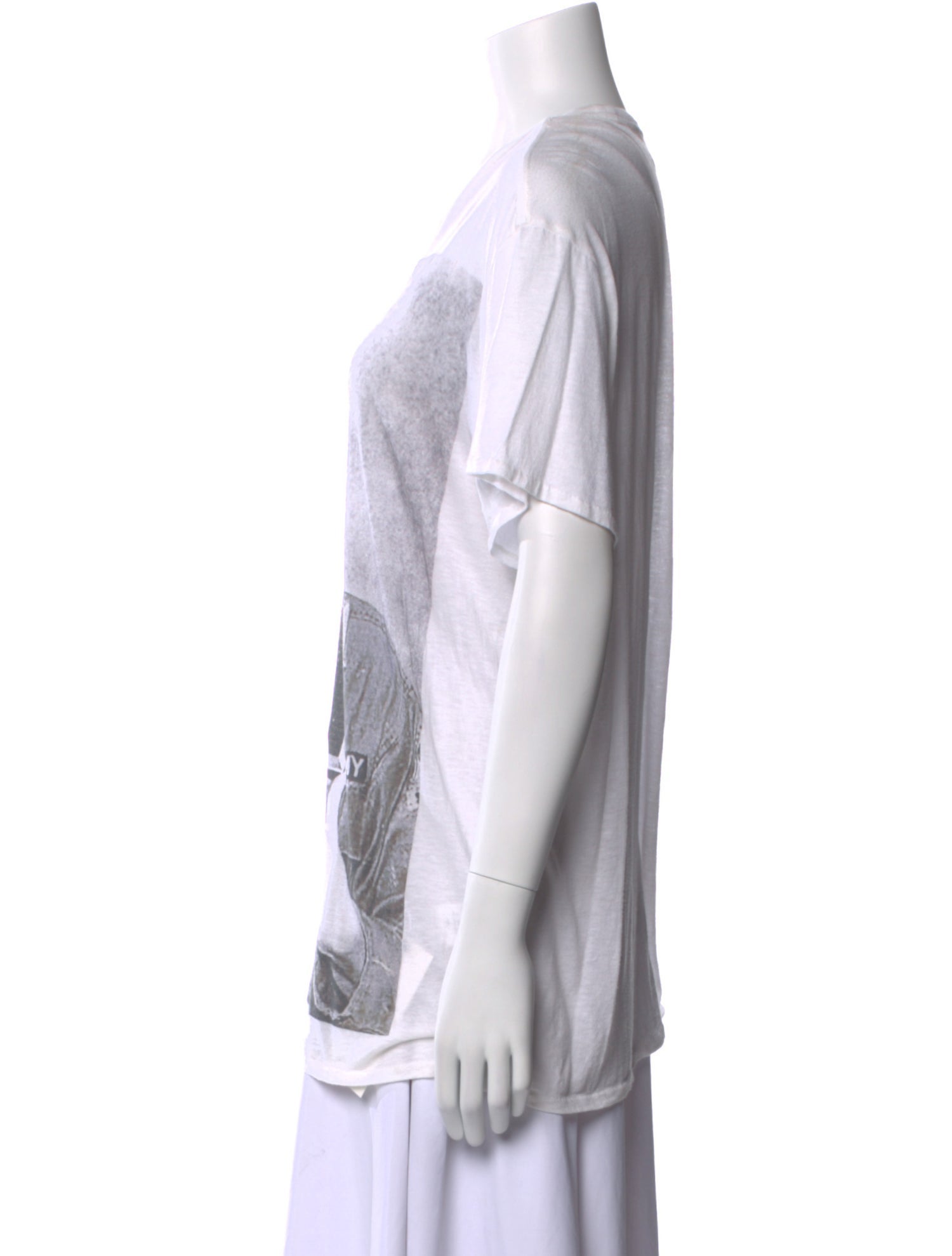 R13 Graphic Print Scoop Neck T-Shirt