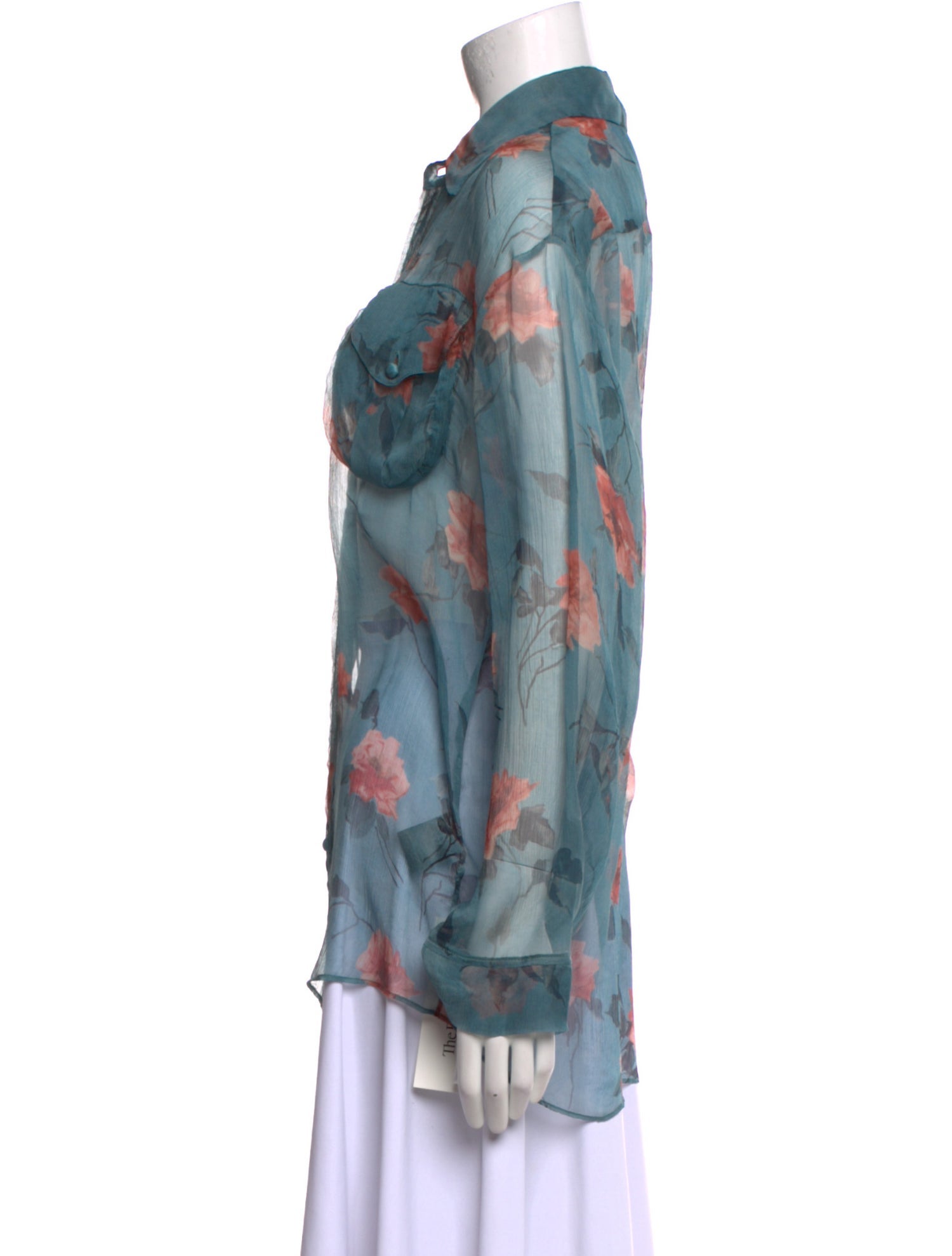 R13 Silk Floral Print Blouse