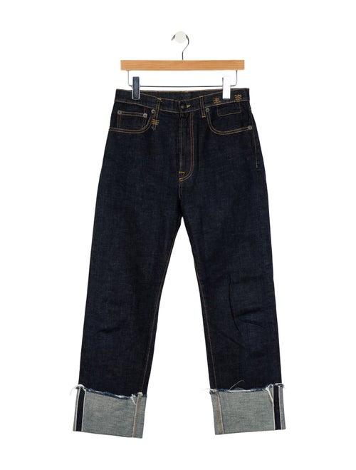 R13 High-Rise Straight Leg Jeans