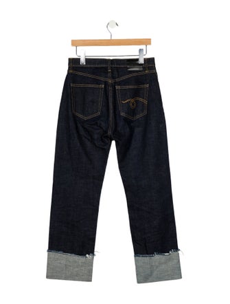 R13 High-Rise Straight Leg Jeans