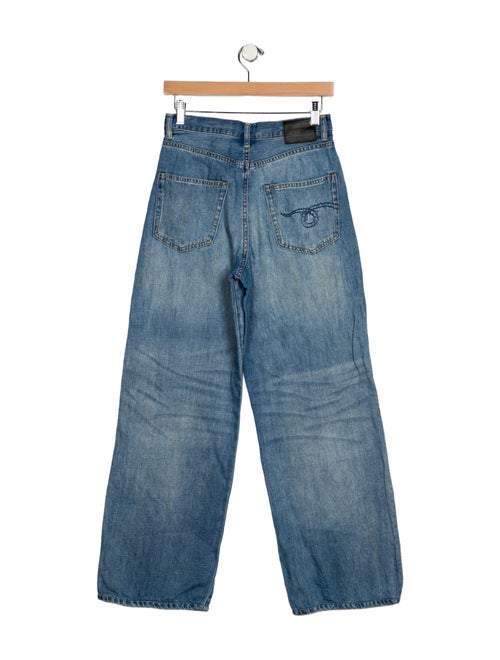 R13 High-Rise Wide Leg Jeans