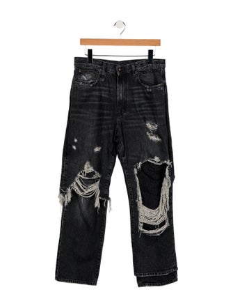R13 High-Rise Straight Leg Jeans