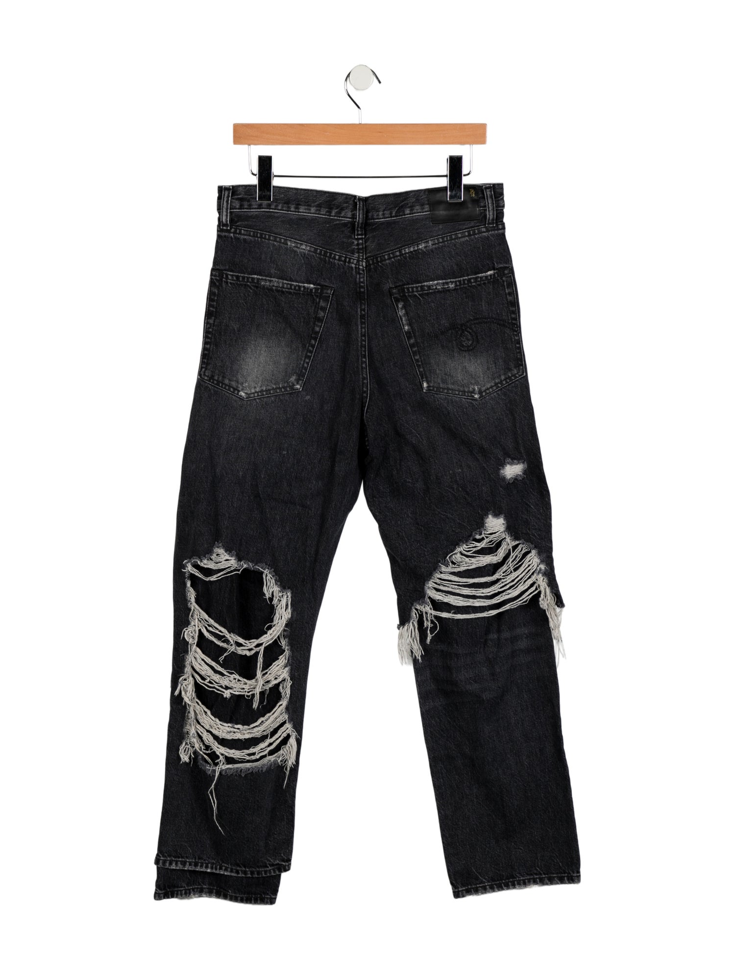 R13 High-Rise Straight Leg Jeans