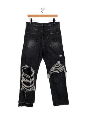 R13 High-Rise Straight Leg Jeans