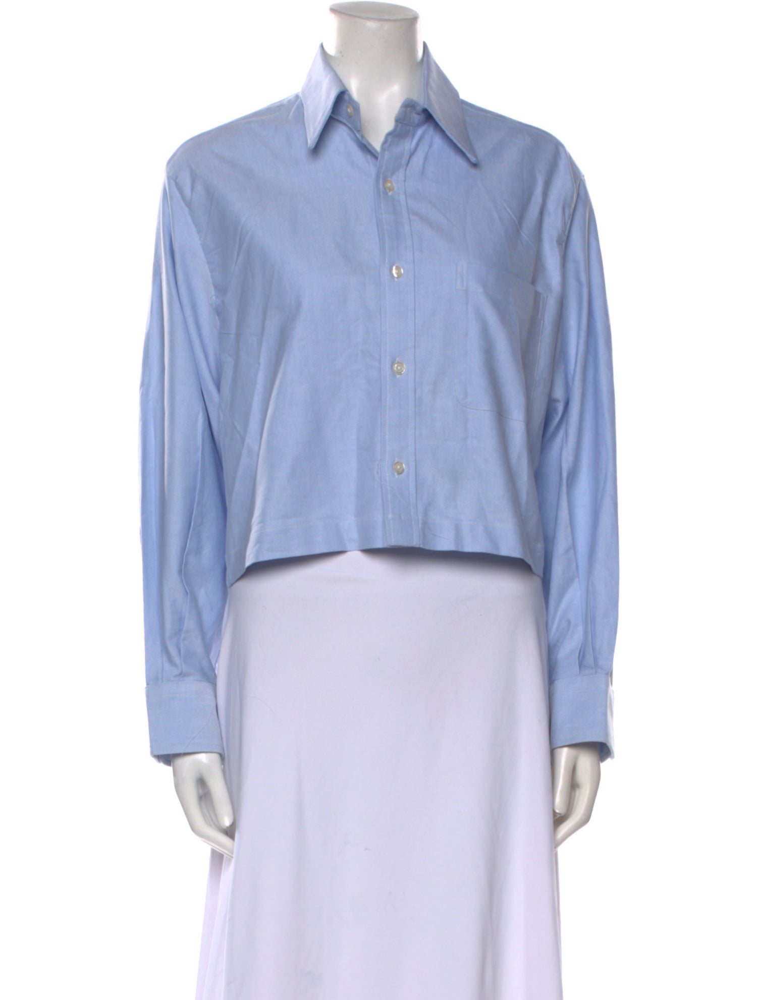 R13 Long Sleeve Crop Top