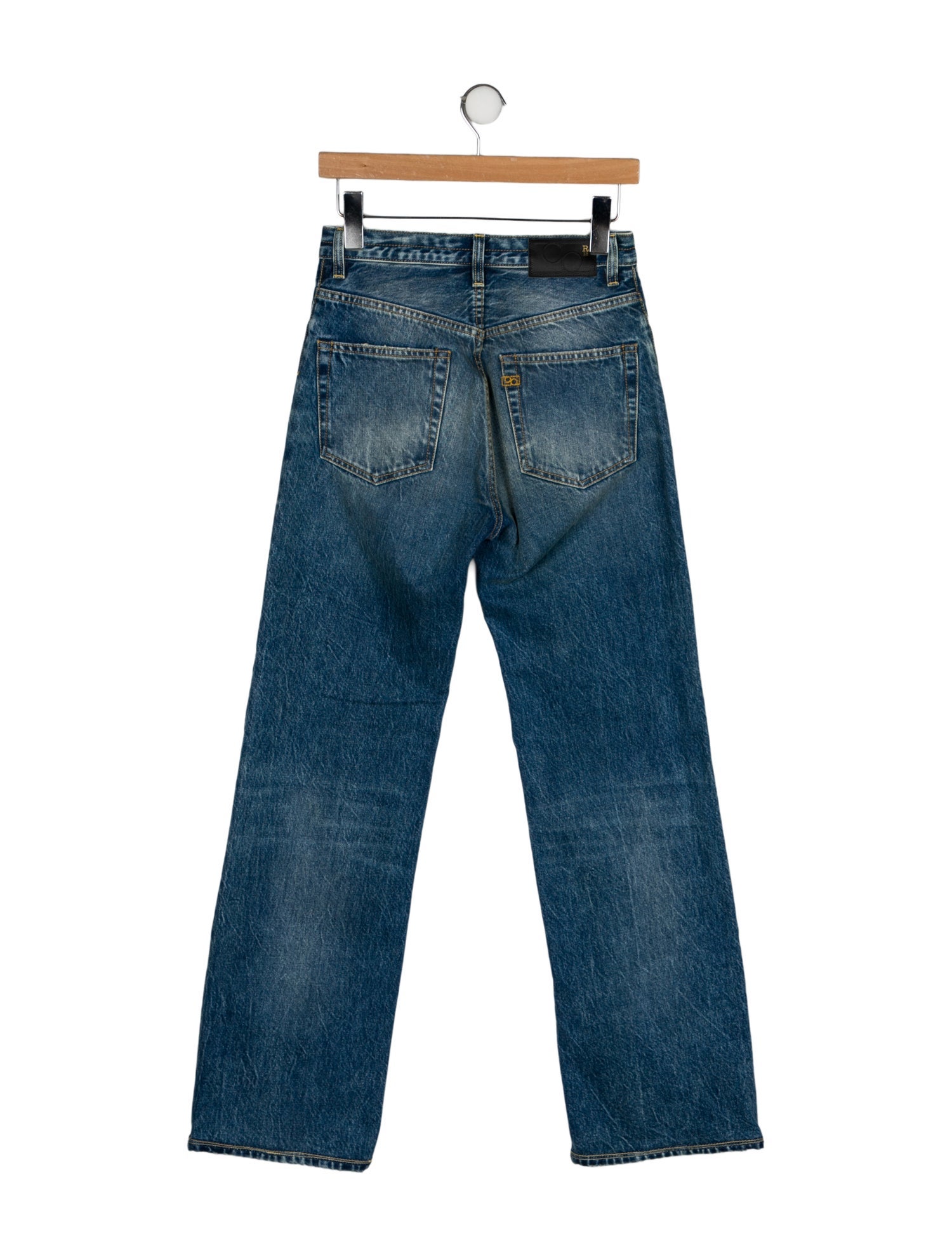 R13 High-Rise Wide Leg Jeans