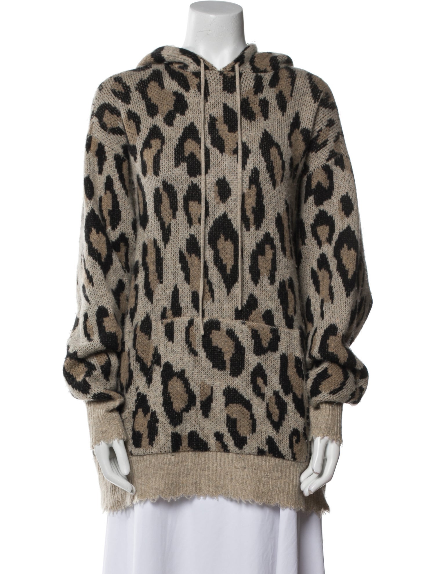 R13 Cashmere Animal Print Sweater