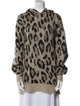 R13 Cashmere Animal Print Sweater