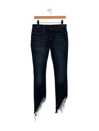 R13 Mid-Rise Wide Leg Jeans