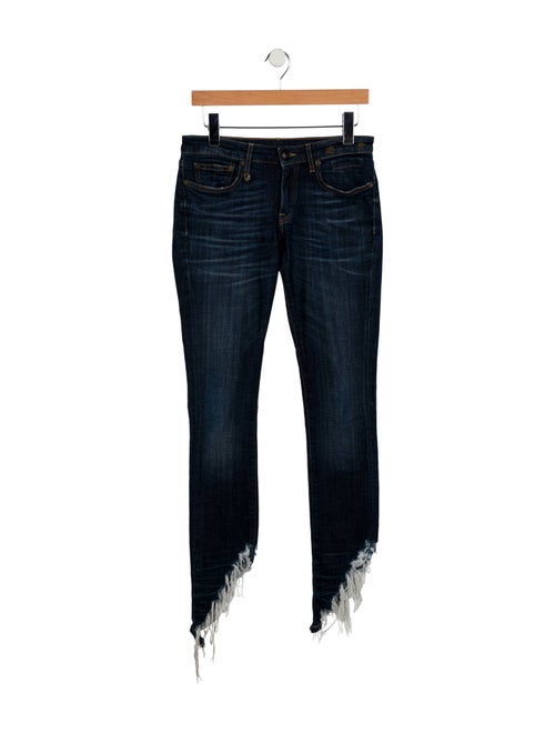 R13 Mid-Rise Wide Leg Jeans