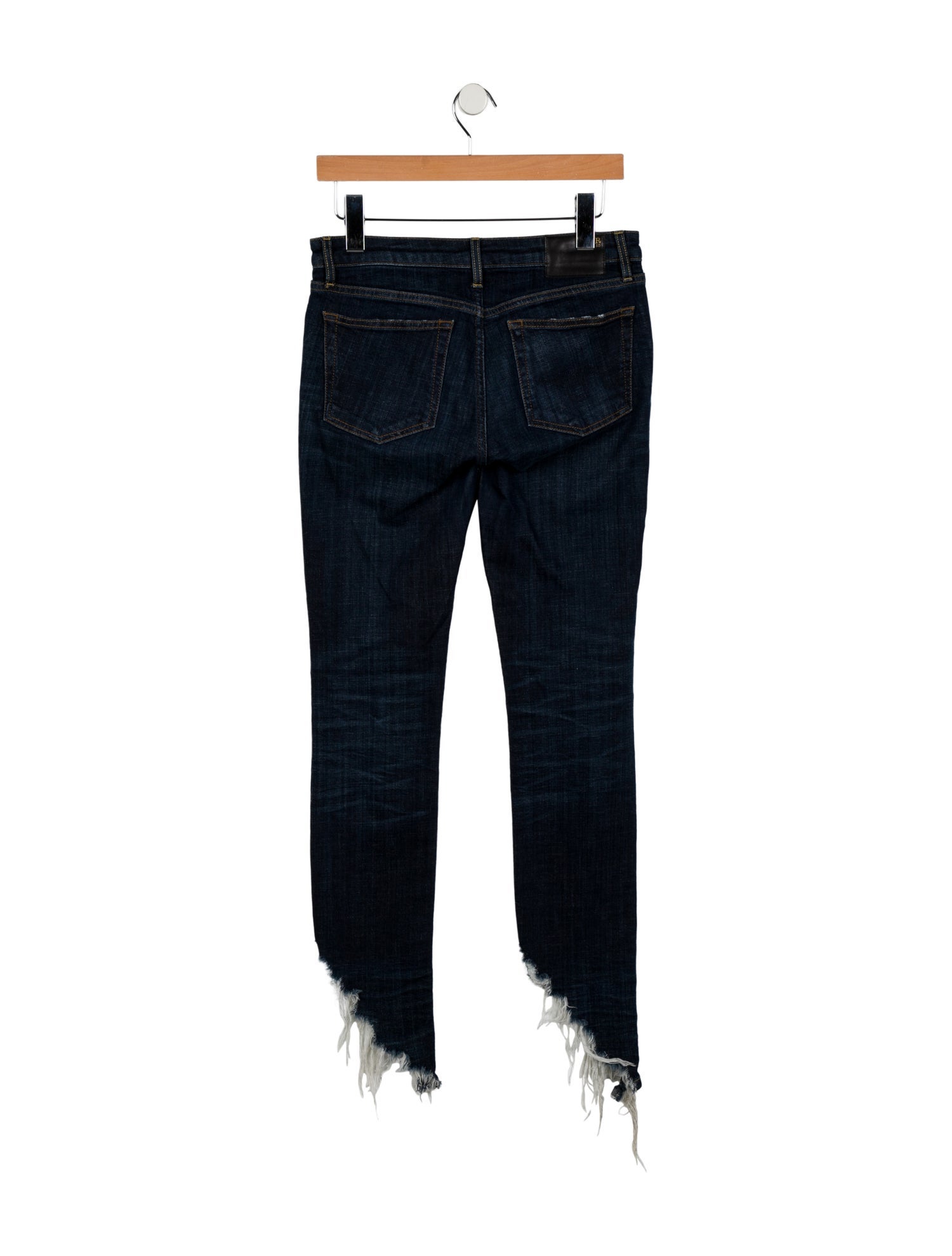 R13 Mid-Rise Wide Leg Jeans