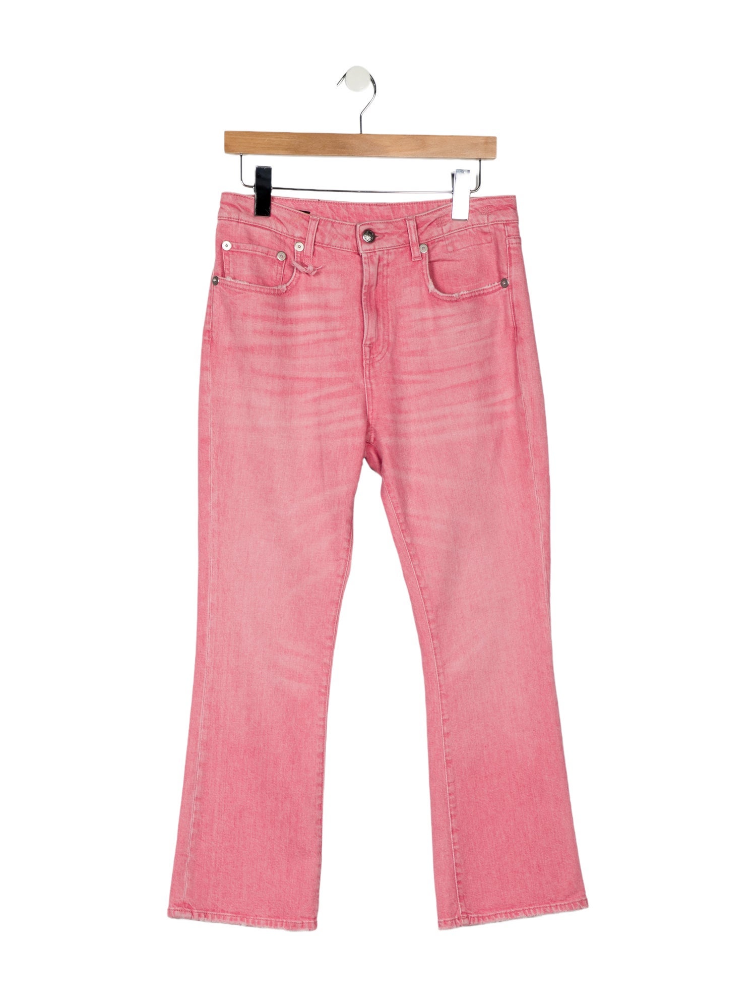 R13 High-Rise Straight Leg Jeans