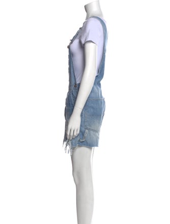 R13 Square Neckline Romper