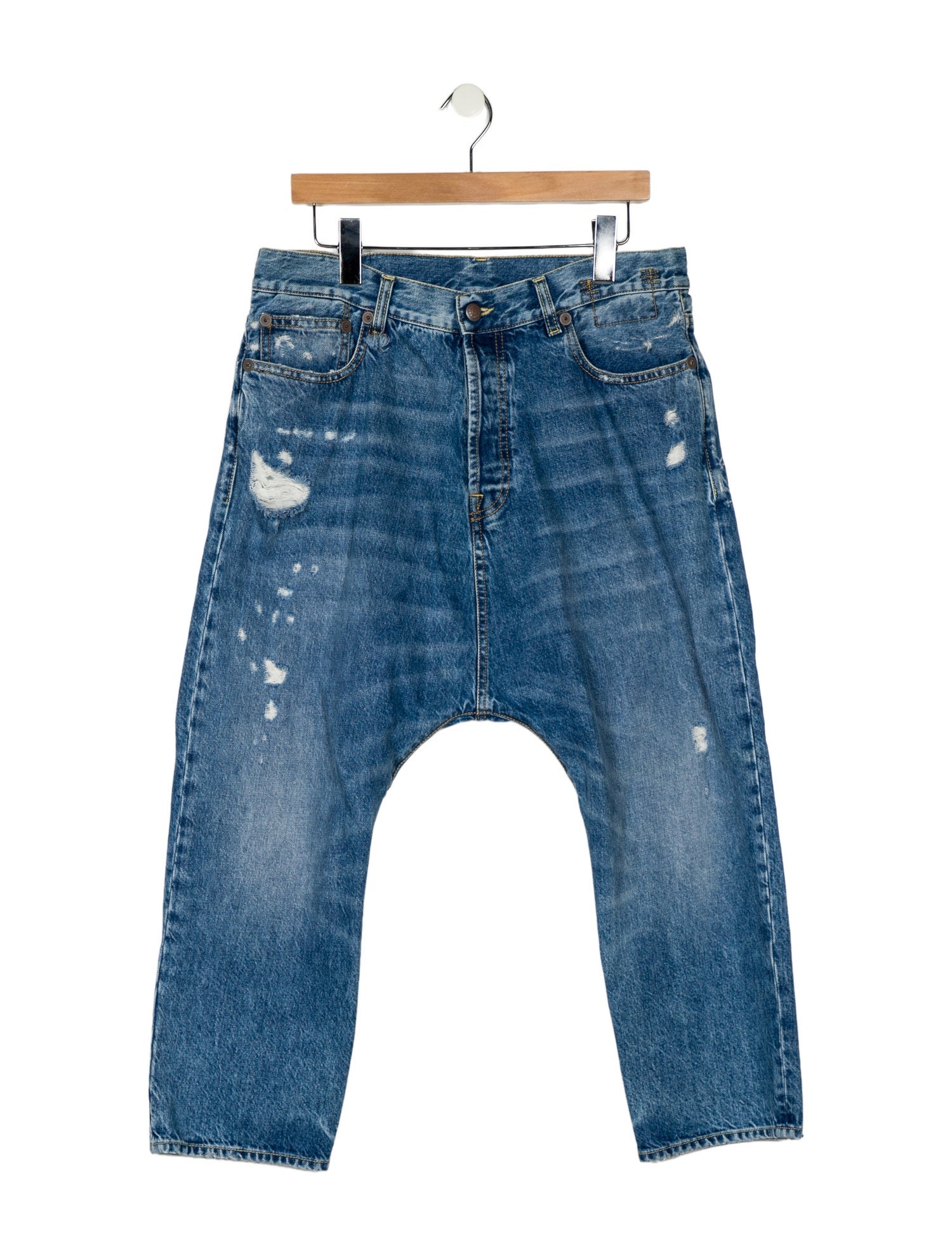 R13 High-Rise Straight Leg Jeans