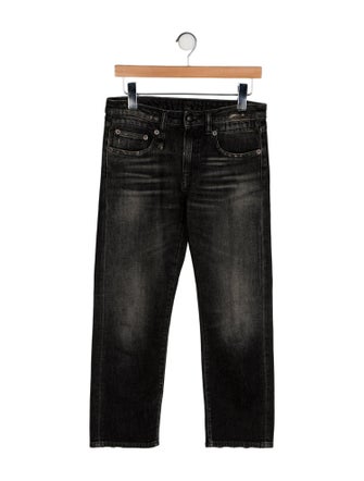 R13 Mid-Rise Straight Leg Jeans