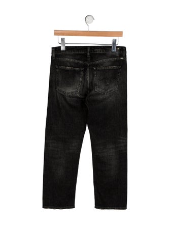 R13 Mid-Rise Straight Leg Jeans