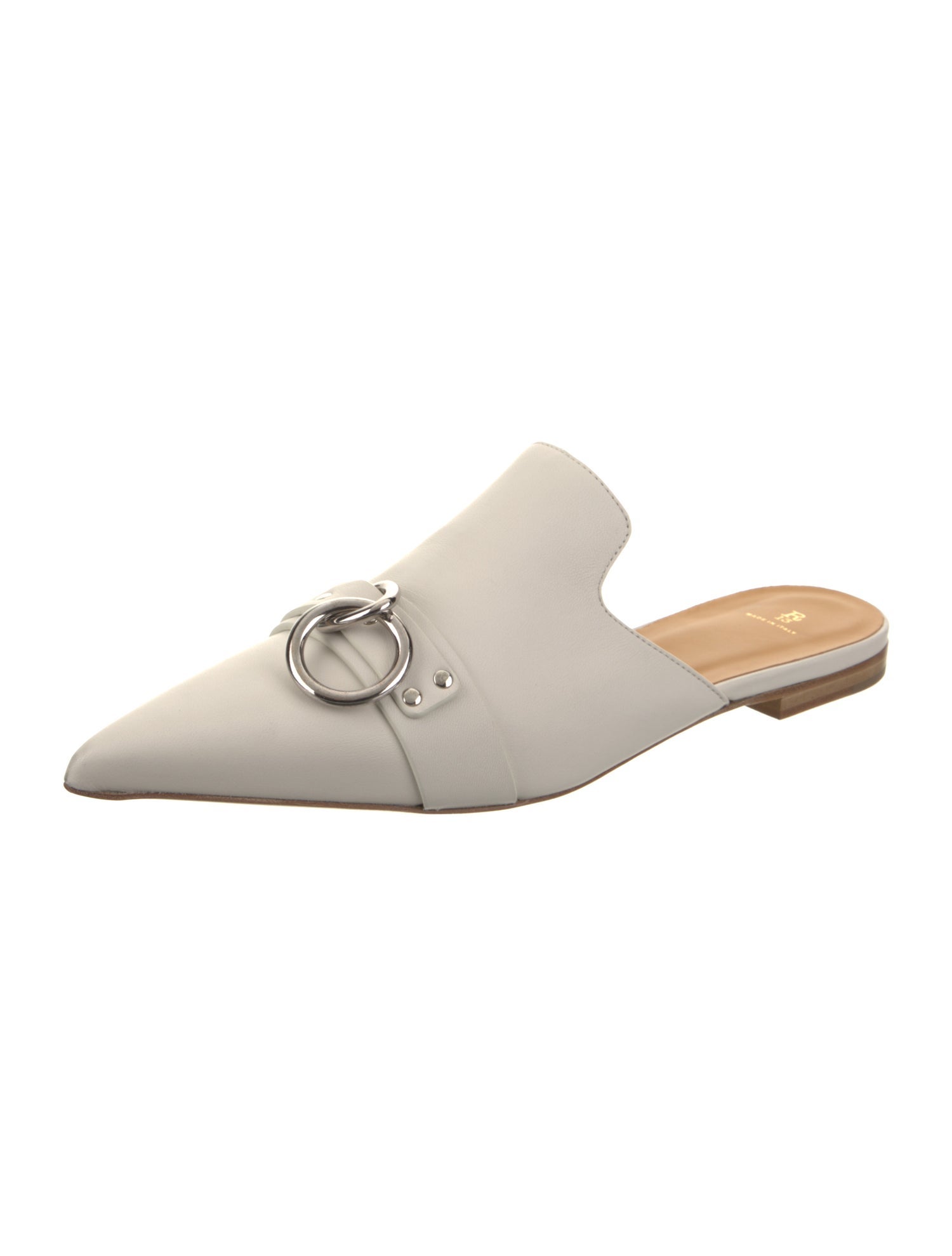 R13 Leather Studded Accents Mules