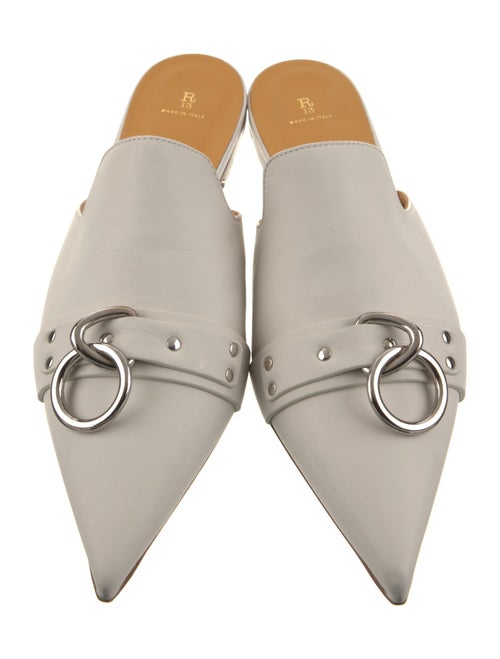 R13 Leather Studded Accents Mules