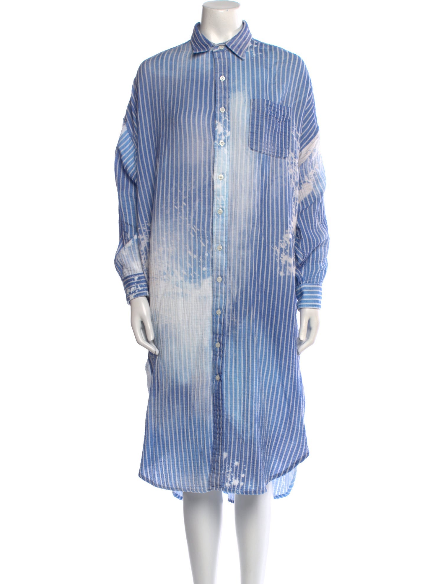 R13 Striped Knee-Length Dress