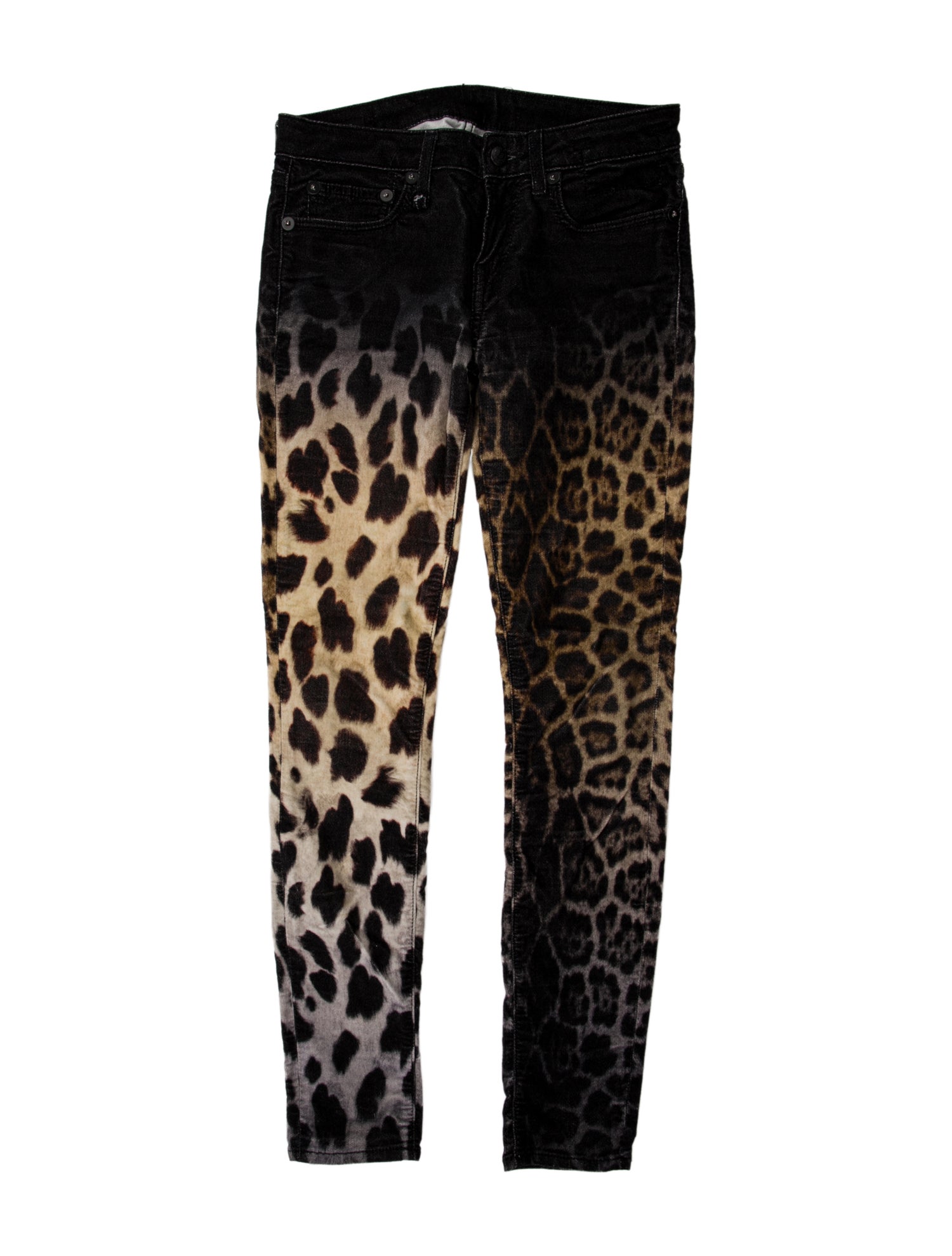 R13 Calf Leather Skinny Leg Pants
