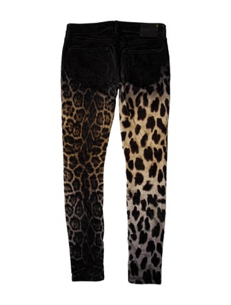 R13 Calf Leather Skinny Leg Pants