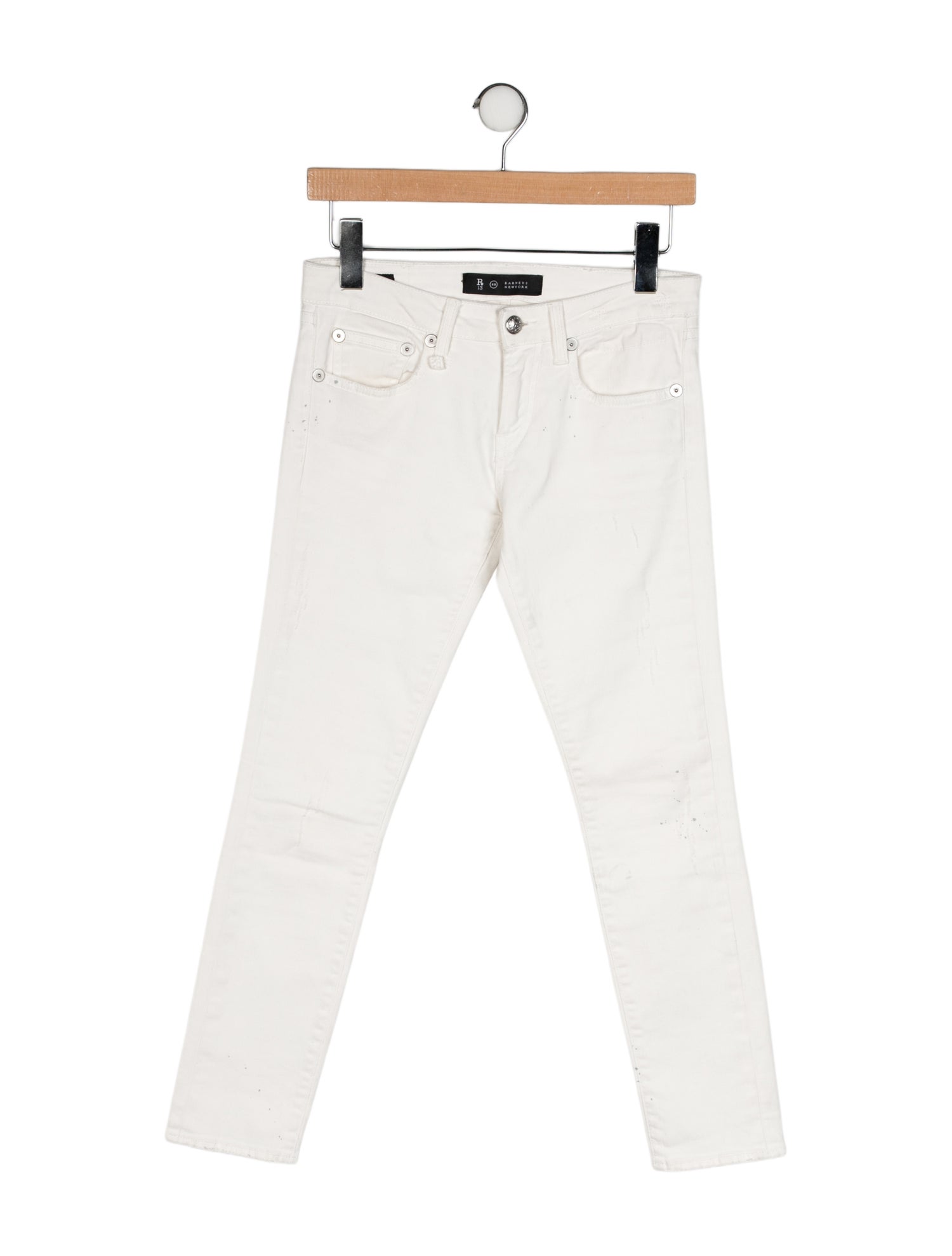 R13 Mid-Rise Skinny Leg Jeans