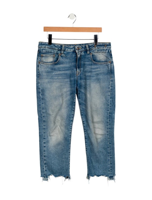 R13 Mid-Rise Wide Leg Jeans