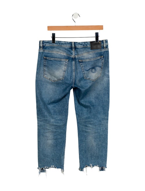 R13 Mid-Rise Wide Leg Jeans