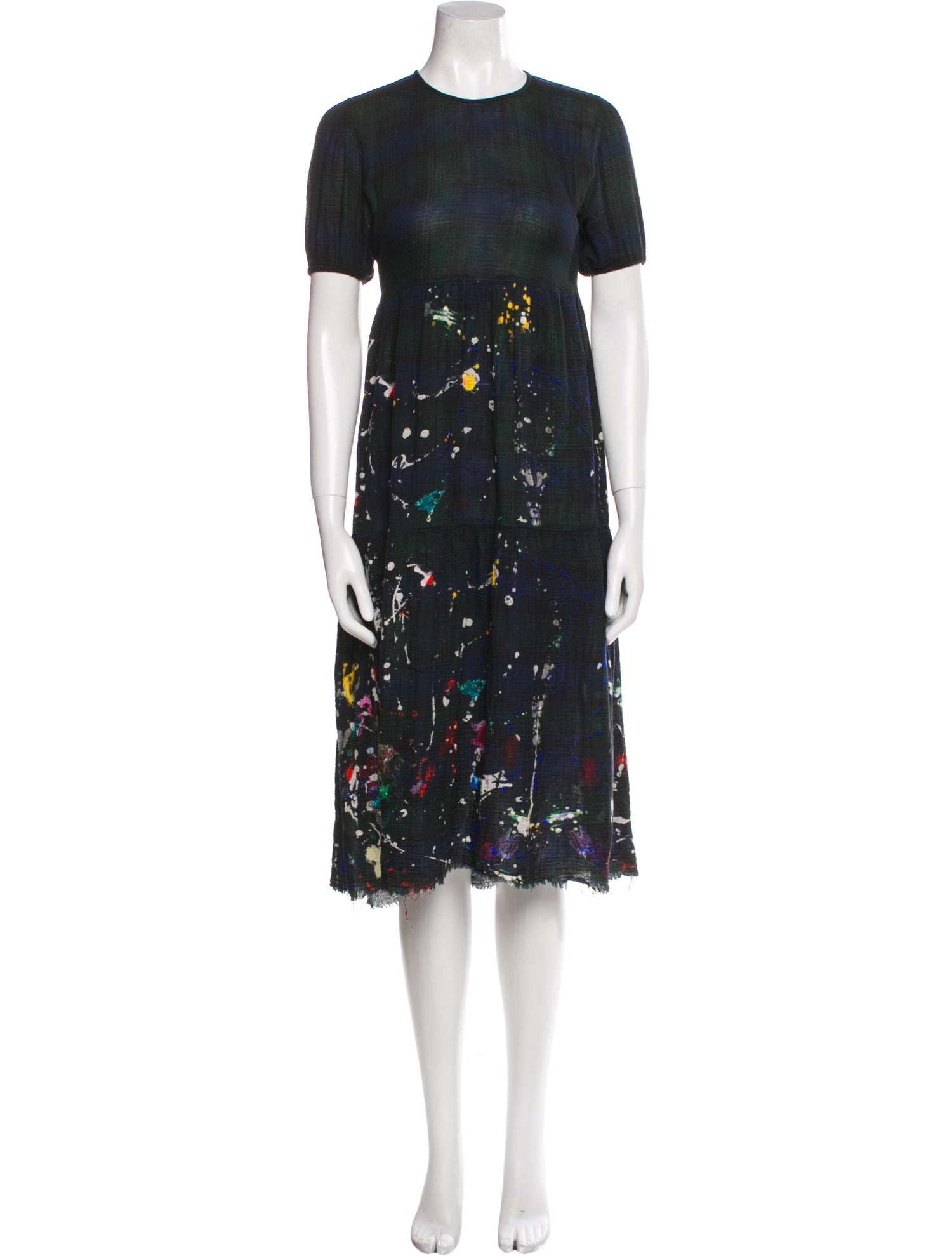 R13 Floral Print Knee-Length Dress