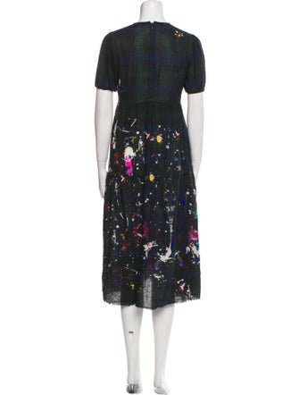 R13 Floral Print Knee-Length Dress