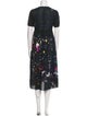 R13 Floral Print Knee-Length Dress