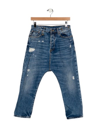 R13 High-Rise Straight Leg Jeans
