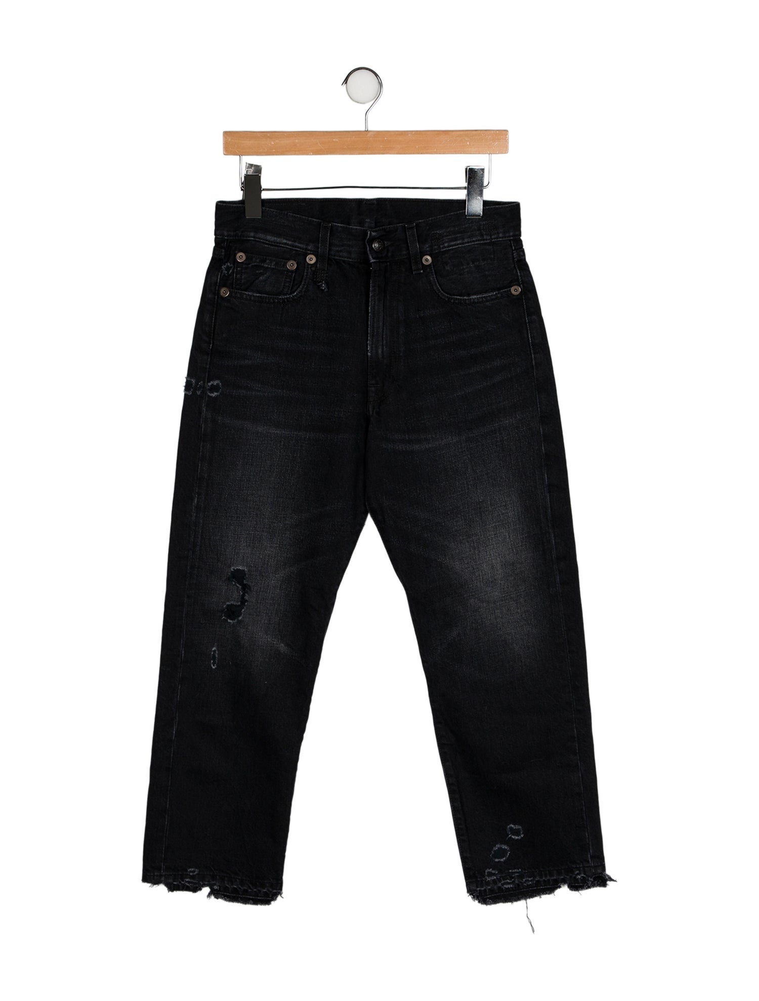 R13 High-Rise Straight Leg Jeans