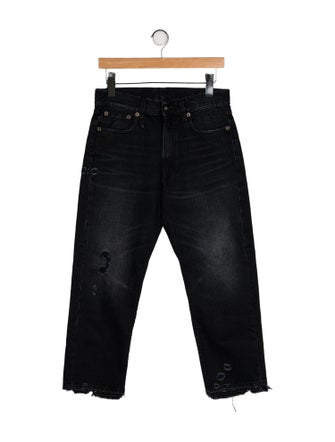 R13 High-Rise Straight Leg Jeans