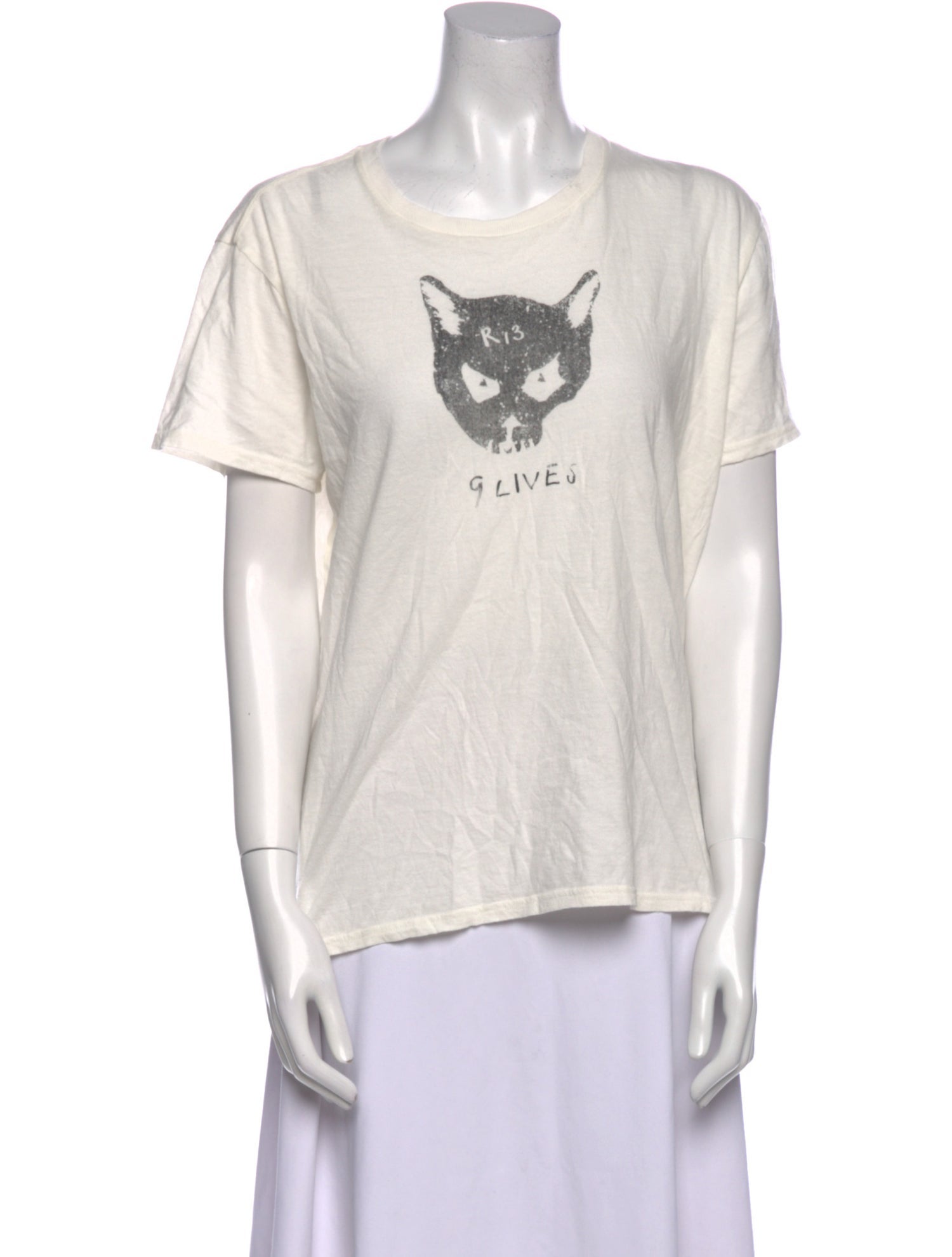 R13 Graphic Print Crew Neck T-Shirt