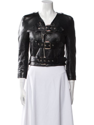 Pre-owned R13 Leather Biker Jacket In Black