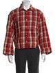 R13 Plaid Print Long Sleeve Shirt