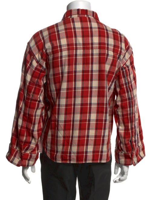 R13 Plaid Print Long Sleeve Shirt