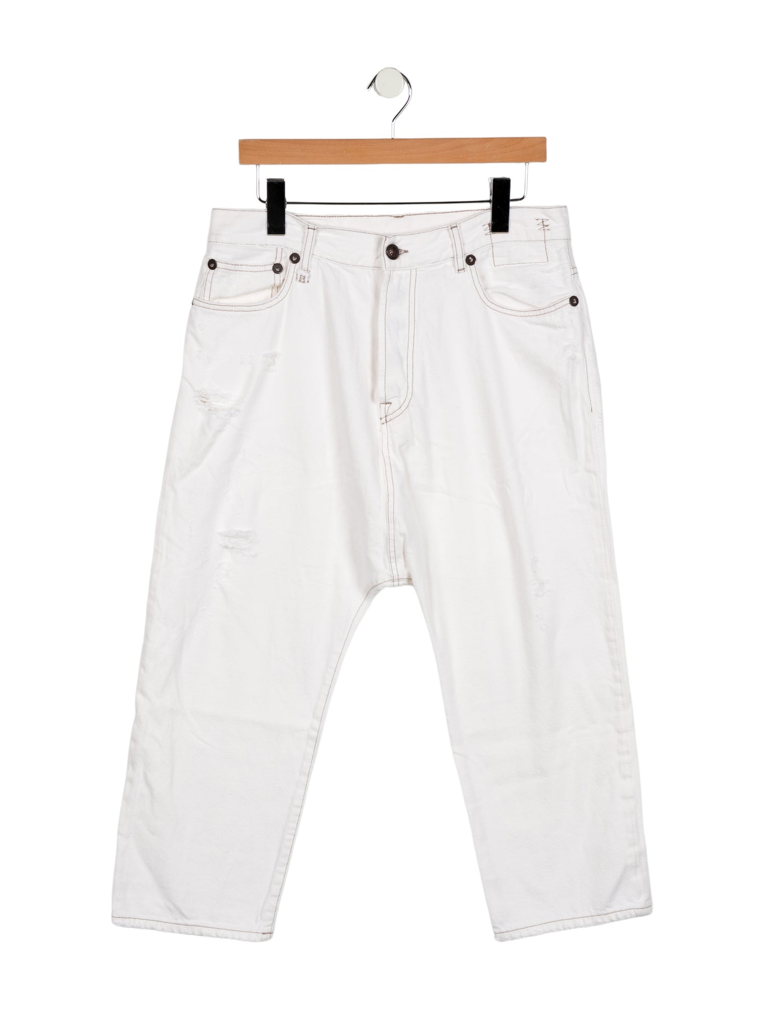 R13 High-Rise Straight Leg Jeans